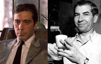 Michael Corleone y Lucky Luciano