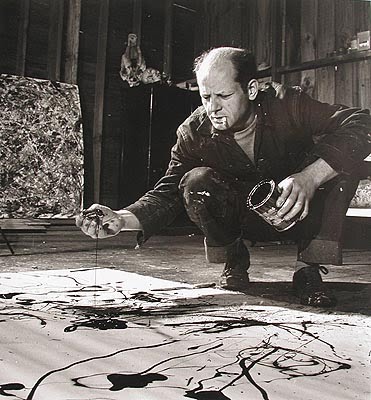 Pollock pintando Pollock pintando