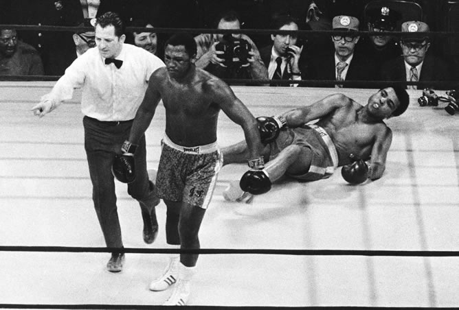 Joe Frazier y Muhammad Ali