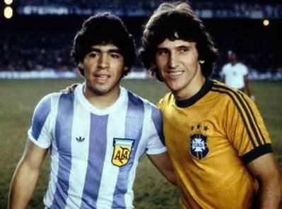 Zico y Maradona Zico y Maradona