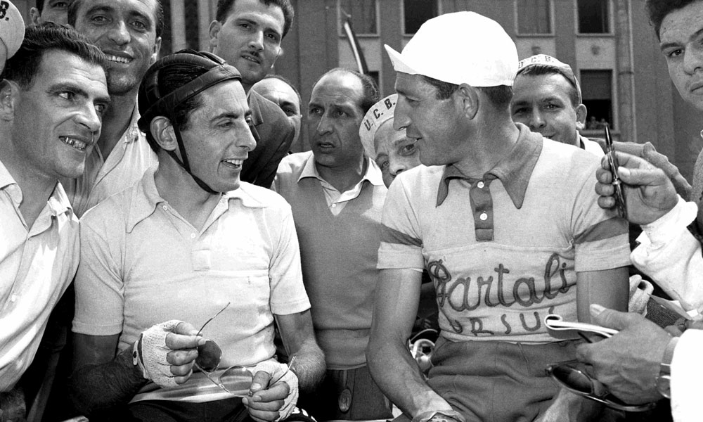 Fausto Coppi y gino Bartali