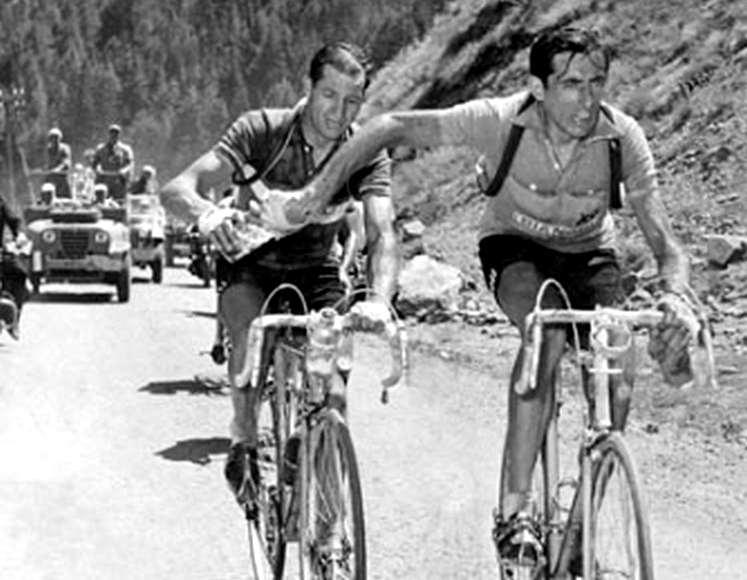 Gino Bartali y Fausto Coppi