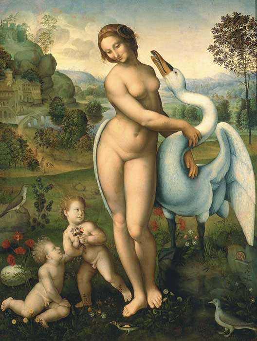 Leda y el cisne de Leonardo Da Vinci