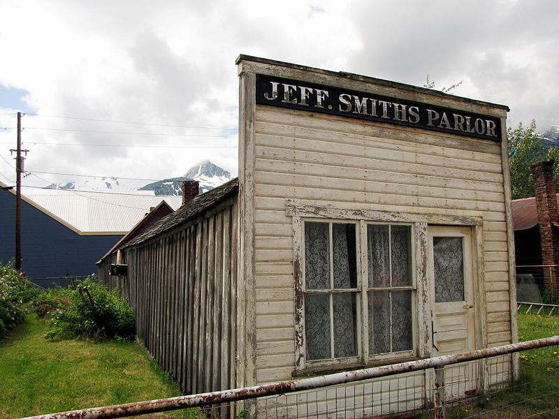 El Saloon de Soapy Smith en Shagway, Alaska, se conservó como monumento histórico.