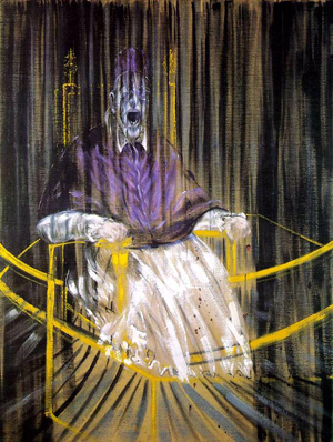 Seis grados de separación entre Bernini y el Agente Cooper 3 Estudio del retrato del Papa Inocencio X de Velázquez Óleo sobre lienzo (153x118 cm) Francis Bacon (1953)