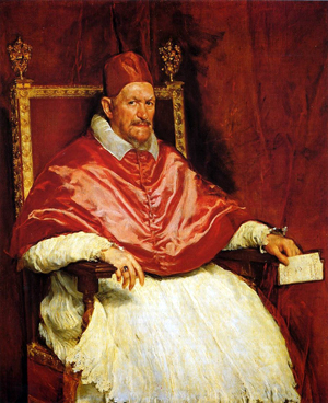 Seis grados de separación entre Bernini y el Agente Cooper 2 Inocencio X Óleo sobre lienzo (140x120 cm) Diego Velázquez (1650)