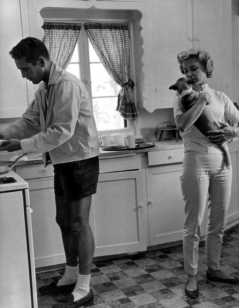 Nostalgia del indomable (y de los huevos duros) 2 Paul Newman y Joanne Woodward - Fotografía de Syd Avery