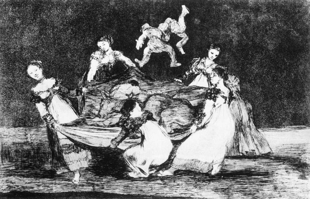 Bagatelas sobre la España Negra 5 Disparate 1. Disparate femenino, entre 1815 y 1823. Francisco de Goya