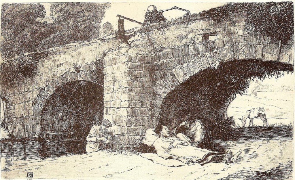 Final de la Jornada. La Muerte sobre el Puente, de 1910. Ricardo Baroja