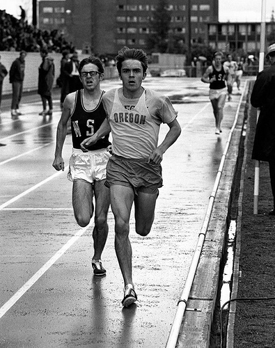 Steve Prefontaine en su etapa universitaria.