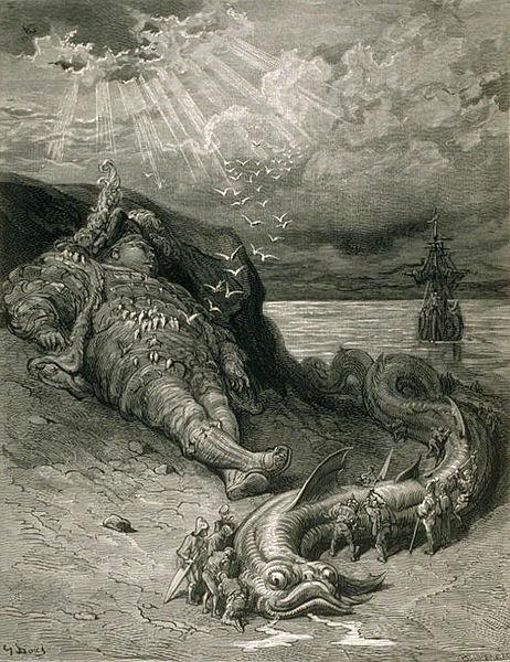 Pantagruel dibujado por Gustave Doré