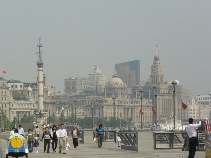 El Bund, símbolo histórico del poderío económico de Shanghai