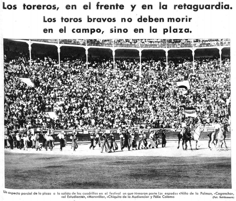 La brigada de los toreros de la Guerra Civil 1 toreros_puño_en_alto