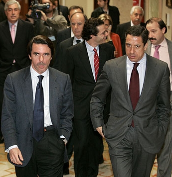 José María Aznar con Eduardo Zaplana