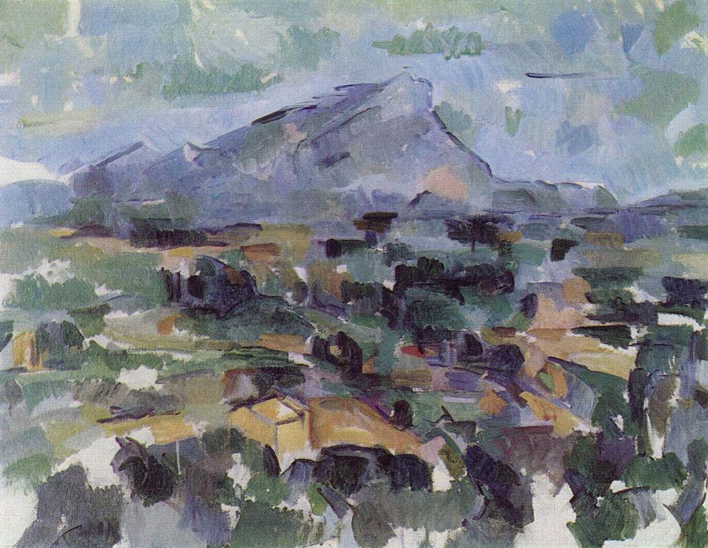 Paul Cézanne. La montaña Sainte-Victoire. 1905.