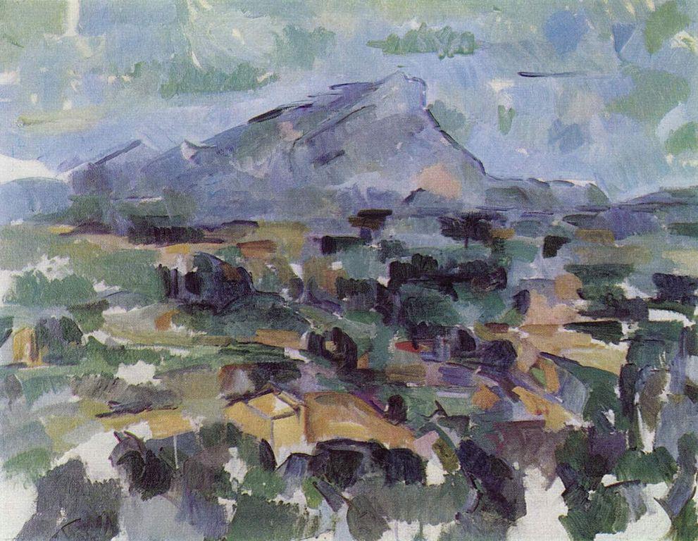 ¡Han pagado treinta y cuatro millones de euros por un cuadro abstracto! (y II) 1 Paul Cézanne. La montaña Sainte-Victoire. 1905.