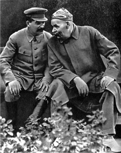 Stalin con Gorki.