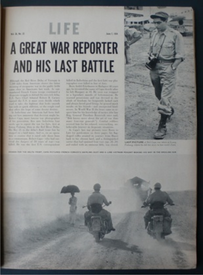 «La última batalla de Robert Capa». Revista Life, número del 7 de junio de 1954.