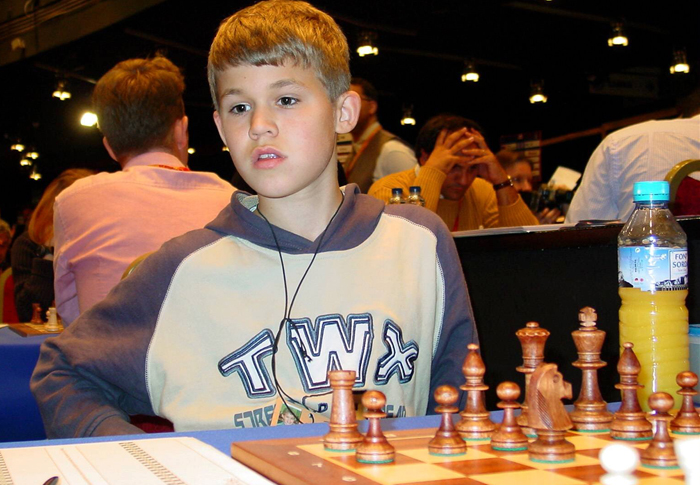 Magnus Carlsen de pequeño