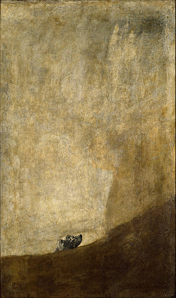 Perro semihundido, de Francisco de Goya.