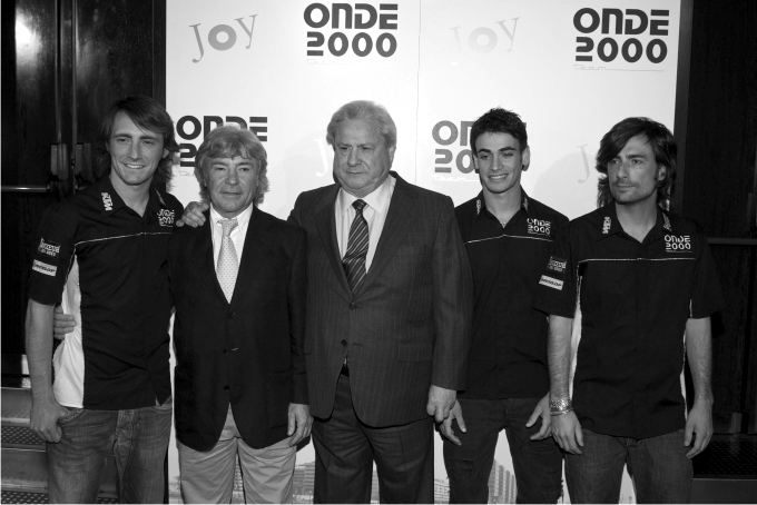 Presentacion del equipo Onde 2000 KTM, con Pablo Nieto, Rafaelle de la Rosa y Gelete Nieto, patrocinados por Francisco Hernando (Paco El Pocero). Foto: Cordon Press.