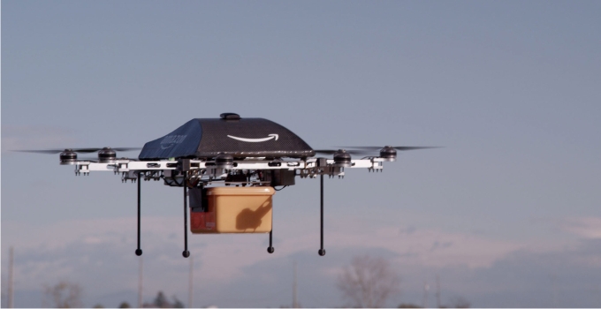 Prototipo del drone de Amazon. Foto: UP I/ Amazon / LANDOV / Cordon Press.