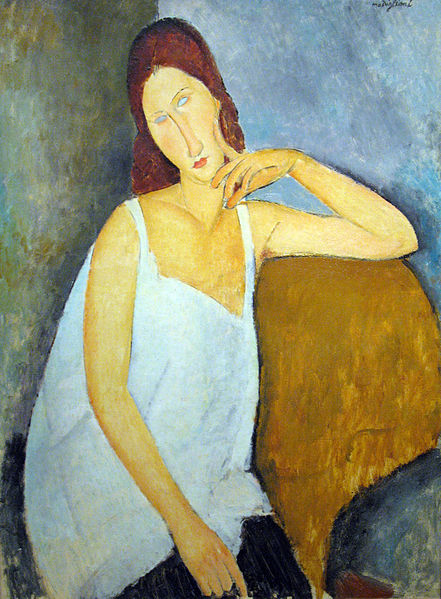 Retrato de Jeanne Hebuterne, de Amedeo Modigliani.