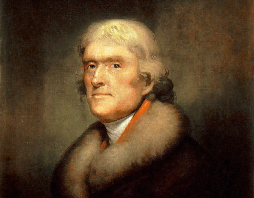 Thomas Jefferson, por Rembrandt Peale.