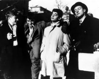 Hal Chase, Jack Kerouac, Allen Ginsberg y William Burroughs en Nueva York (DP)