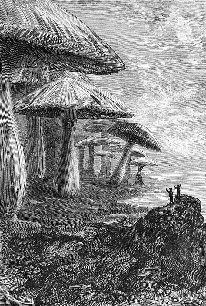 douard Riou una ilustración de Viaje al centro de la Tierra 1864 1