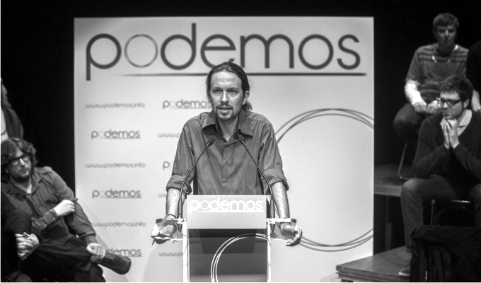 Pablo Iglesias en la presentación de Podemos, junio de 2014. Foto: Cordon Press.