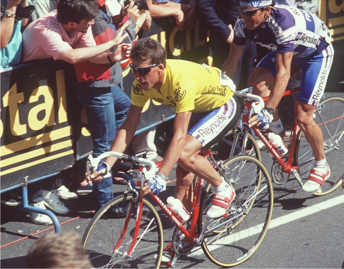 Pedro Delgado en la Vuelta Ciclista a España. Foto: Cordon Press.