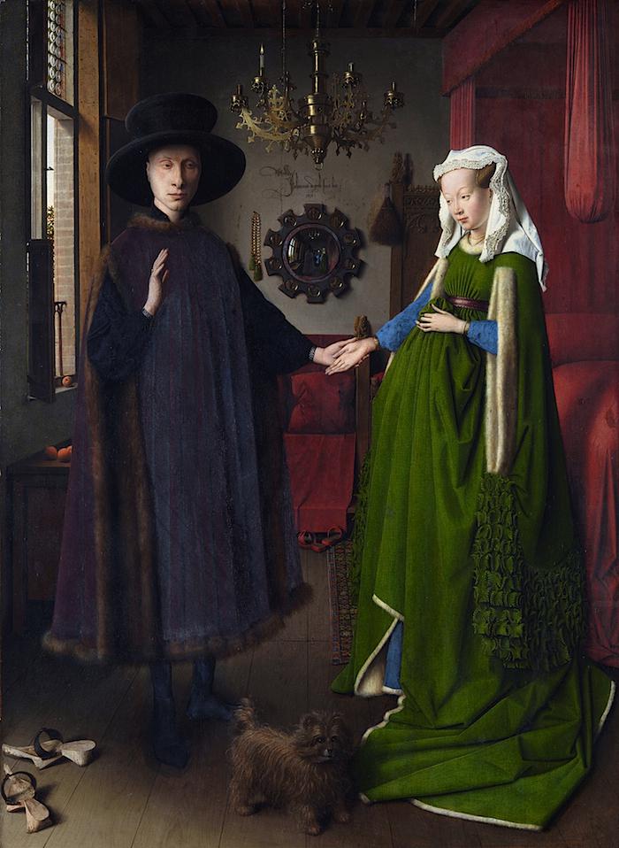 Retrato del matrimonio Arnolfini. Jan van Eyck (1434). National Gallery de Londres.