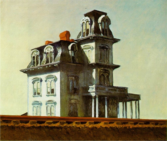 Casa Junto a las vía de tren, de Edward Hopper