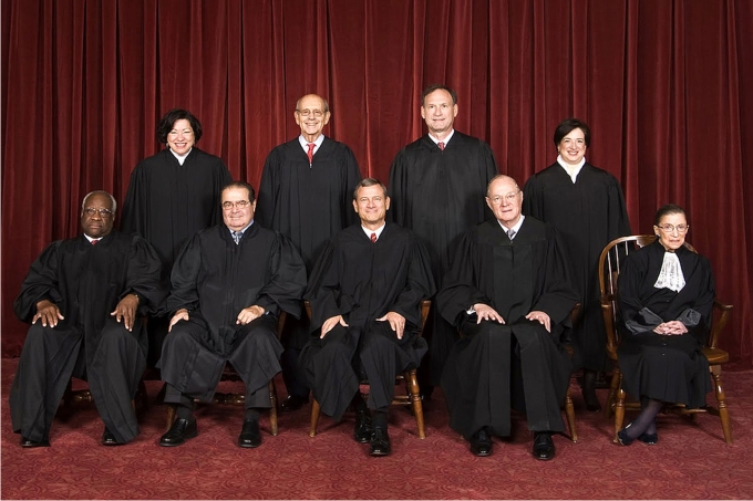 Miembros actuales del Tribunal Supremo norteamericano. Foto: Steve Petteway (DP)