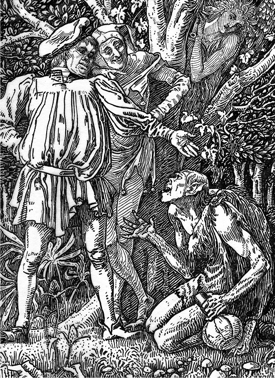 Corazón tan negro: de la maldad en Shakespeare 3 Calibán, de La Tempestad (Walter Crane, 1893 - Pamla J. Eisenberg - DP)