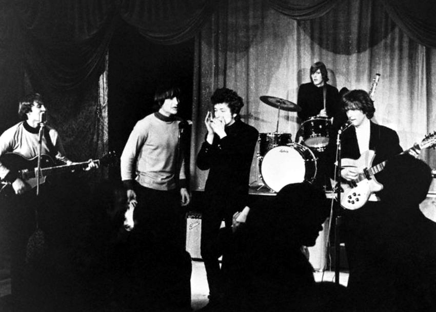 The Byrds con Bob Dylan. Foto: The World Famous Comedy Store (CC)