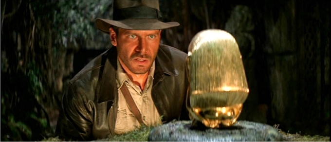 Jones, honesto saqueador de tumbas que considera que eso debería estar en un museo. En busca del arca perdida (1981) Imagen: Paramount Pictures.