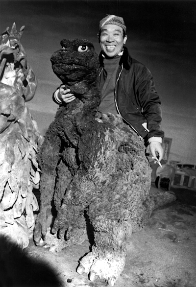 Haruo Nakajima como Godzilla. Imagen: Japanese Film Archive.