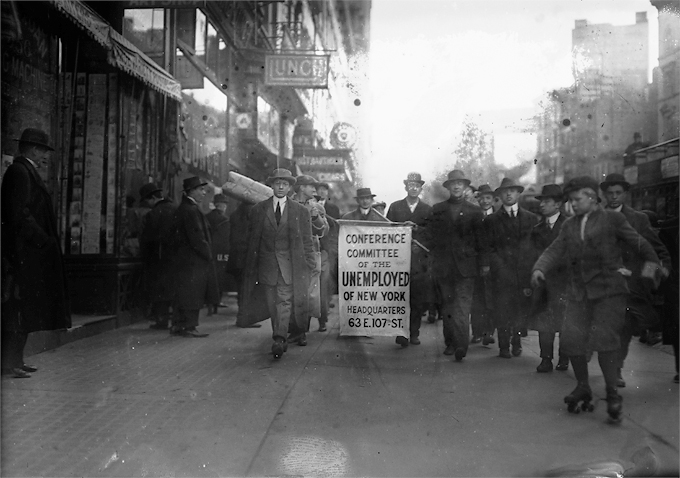 Una manifestación anarquista en Nueva York en 1914. Fotografía Bain News Service Library of Congress DP