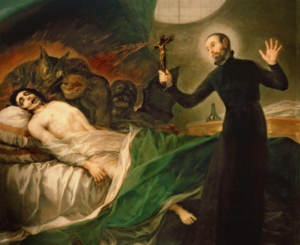 San Francisco de Borja y el moribundo impenitente, de Francisco de Goya.