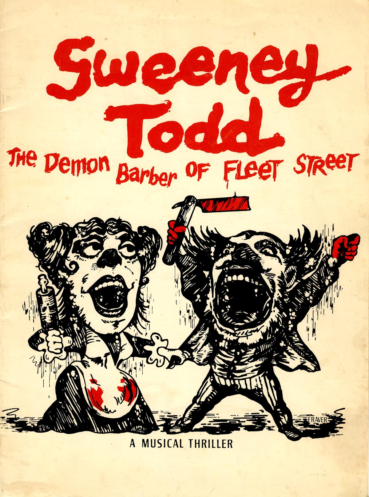 Cartel de Sweeney Todd.