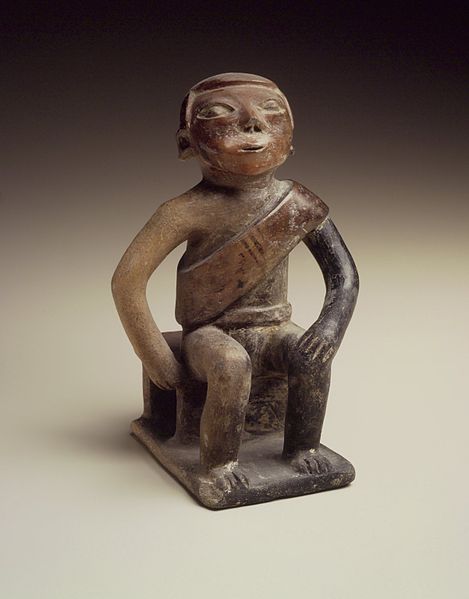 Coquero, una figura inca masticando coca. Foto: Museo de Brooklyn (DP)