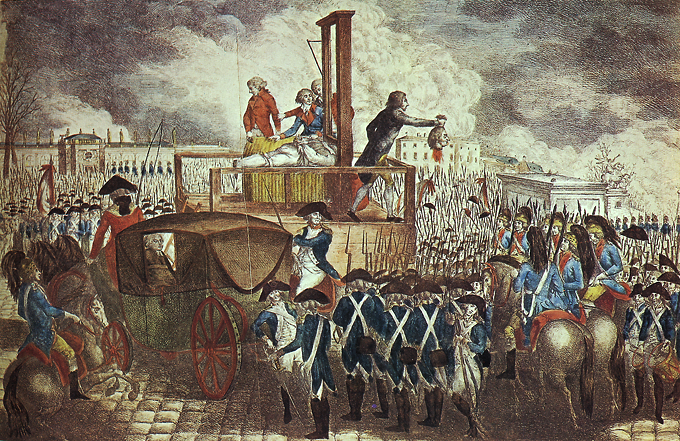 La ejecución de Luis XVI Georg Heinrich Sieveking 1793.