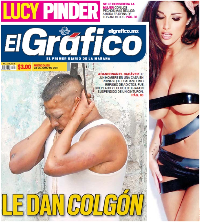 Apuntes desde la tormenta mexicana 3 Portada del diario El Gráfico.