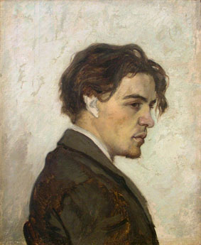 Retrato de Antón Chékhov por su hermano Nikolái Chékhov.