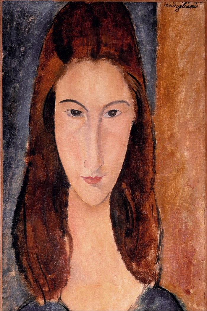 Retrato de Jeanne Hébuterne, de Amedeo Modigliani.