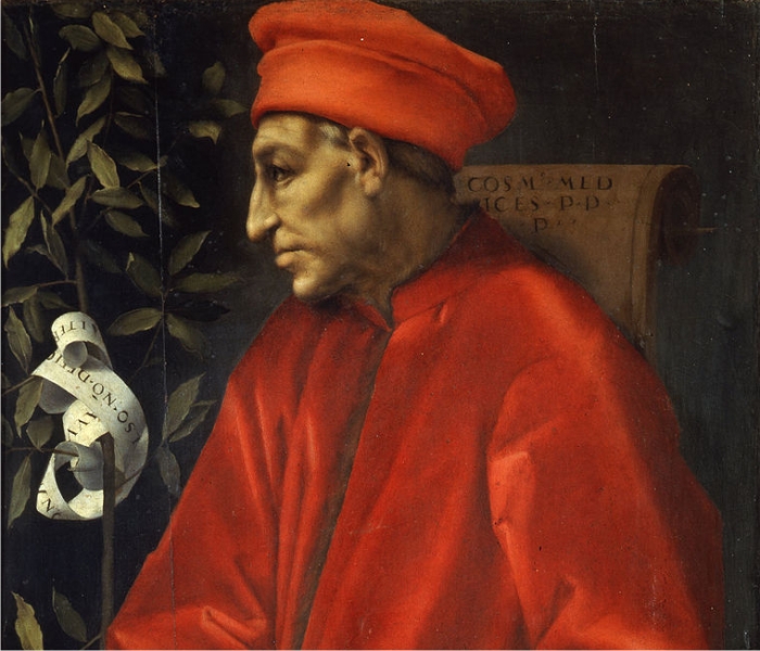 Retrato de Cosimo de Medicini, por Pontormo.