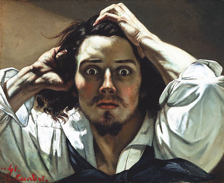 El hombre desesperado, autorretrato de Gustave Courbet. (DP)