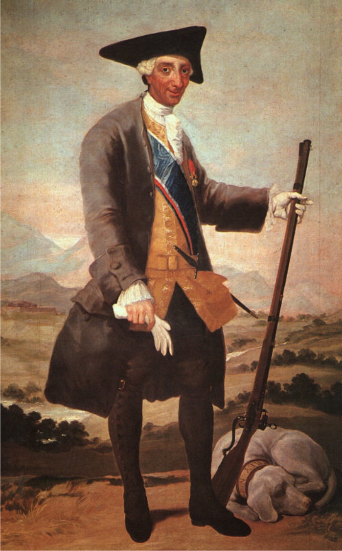 Carlos III en traje de cazador. Pintura de Francisco de Goya. (DP)